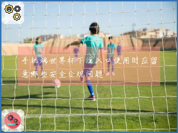 手机端世界杯下注入口使用时应留意哪些安全合规问题